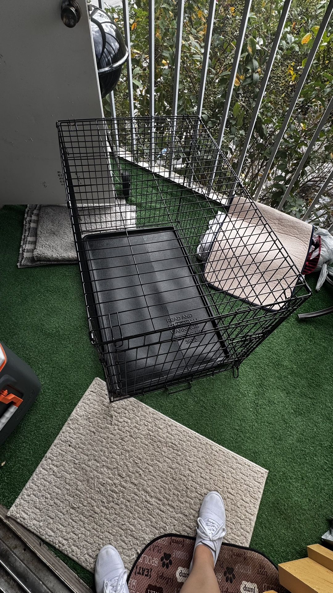 large animal cage