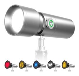Rechargeable RGB Pattern Projector Video Light, 10W Portable Aluminum Photography Spotlight, CRI95 High Color Render with 20 GOBO Patterns & 4 Color F