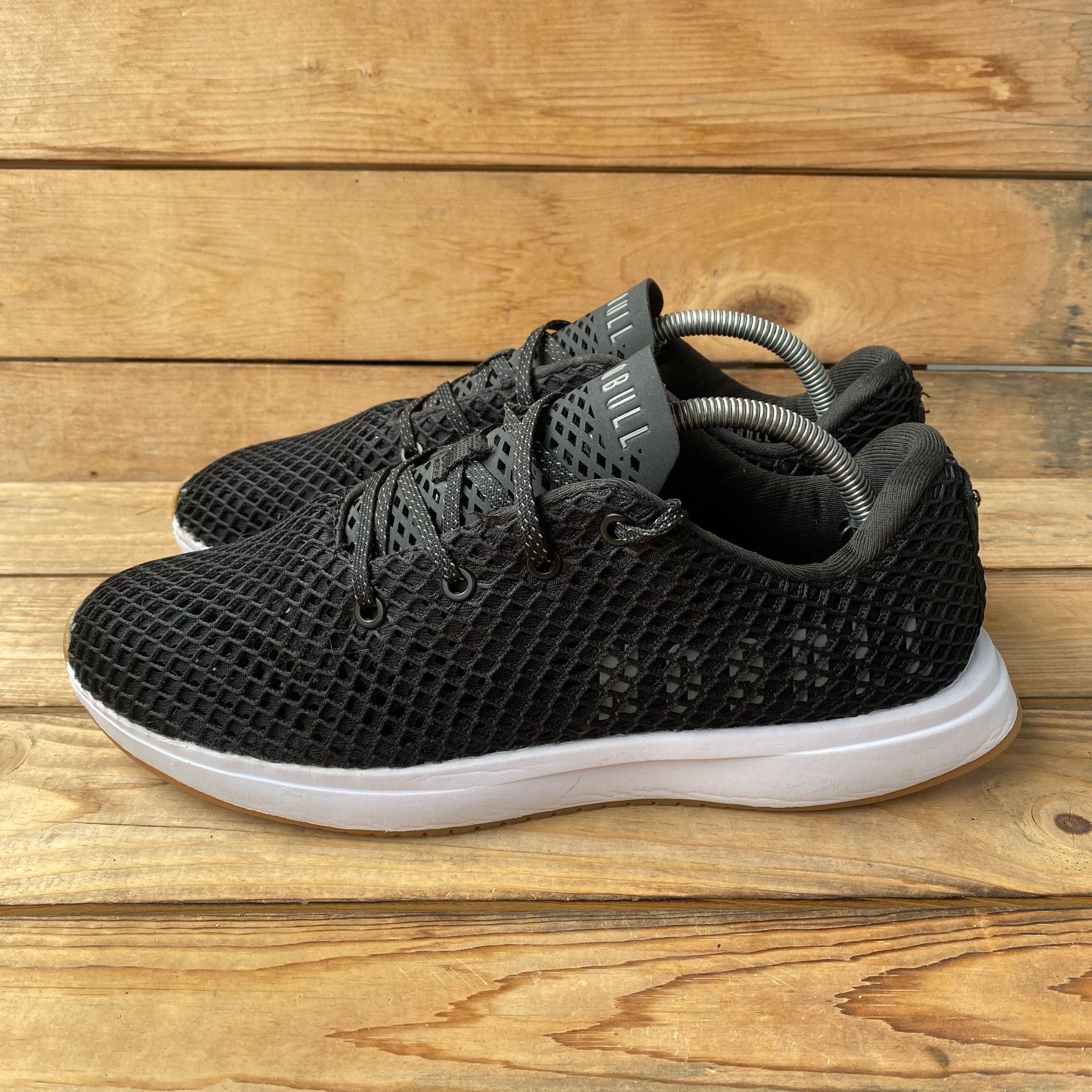 NOBULL Men US 10 Diamond Mesh Runner Sneakers Black/White  display picture 1