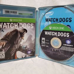 Xbox One Watchdogs Metal Box Very Good
