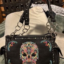 Montana West Sugar Skull Conceal Carry Purse