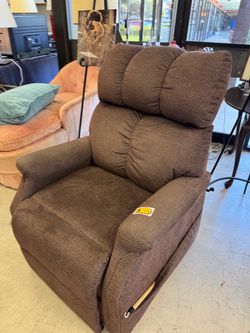 Brown Fabric Recliner Chair