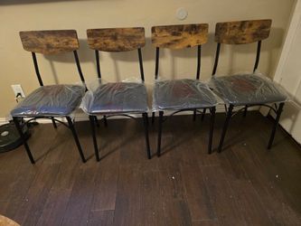 NEW**ASSEMBLED DINING CHAIRS/4