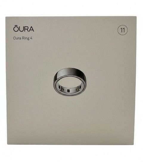 Brand New In Box Oura Ring Gen 4 2025 Silver Size 11