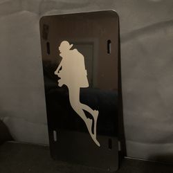 Scuba Diving Aluminum License Plate