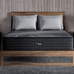 California King Size Mattress BeautyRest Black Hybrid Pillow Top 16” Inches Thick Wrapped in Plastic Direct From Factory Same Day Delivery 