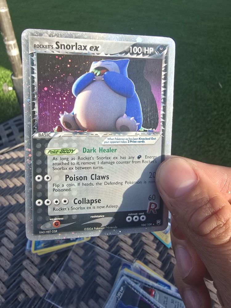 Pokémon Rocket's Snorlax EX TTR 104/109