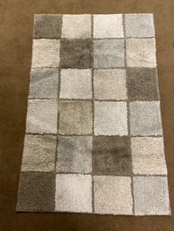 Rug 31”x47”  Beige Tones With Non Skid Backing