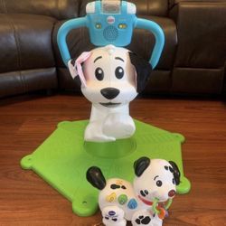 Fisher-Price Bounce And Spin Puppy, Stationary Musical Ride-On Toy