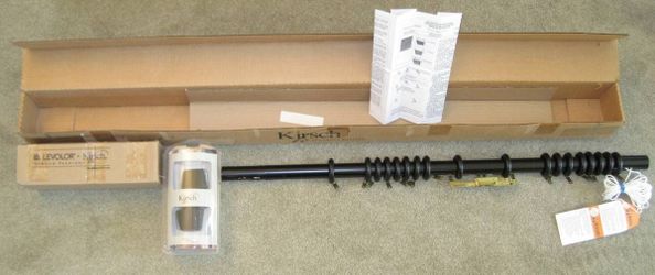 Levolor Kirsch Decorative Traverse Curtain Rod with End Caps (New)