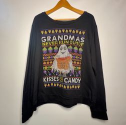 Halloween Pumpkin Patch Harvest festival Grandma Sweater - women's XL