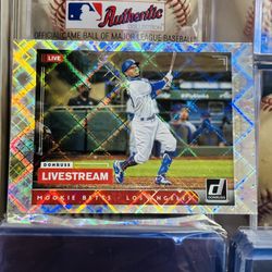 2021 Donruss Mookie Betts Livestream Diamond Dodgers Card 