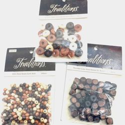 Lot Of Wooden Beads For Crafting