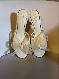 Deltan Maggie Mesh Bow Detail Dress heels