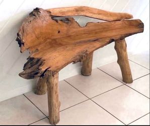 Teak Bench For Sale - Only Used Has A Decor✨✨Please Read Description