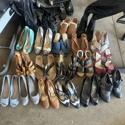 Boots Heels Wedges Sandals Shoes Size 9 To 9 1/2