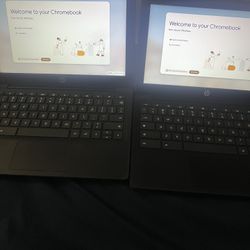 2 Chromebook Laptops