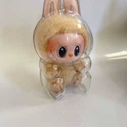 Clear Protective Case for sitting Labubu Doll