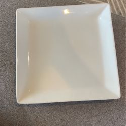 Pottery Barn Square Plates (10) 