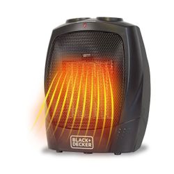BLACK+DECKER Personal Ceramic Indoor Heater Black $15