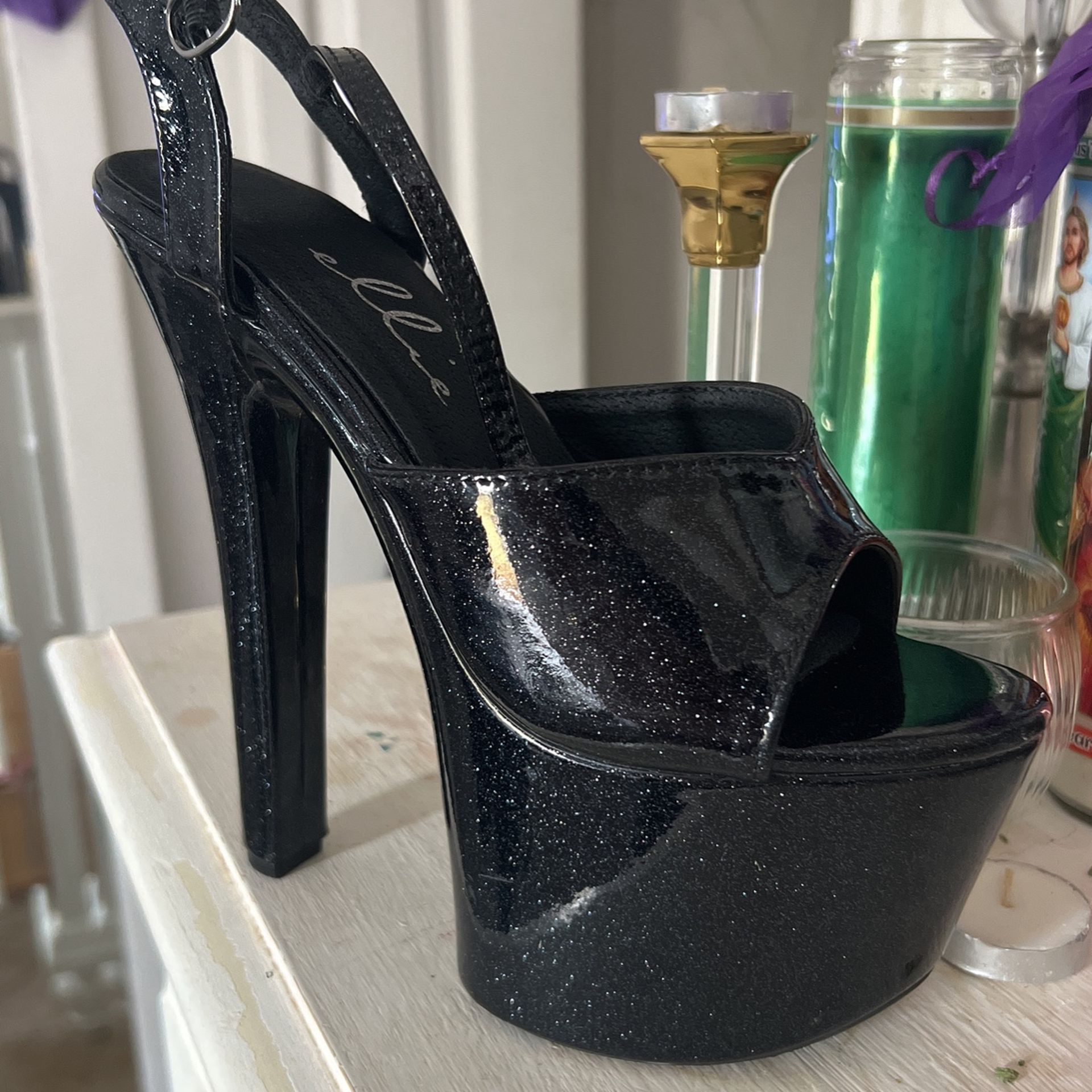 Stilettos Black NEVER WORN/USED(original Box)