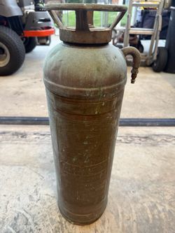 vintage FloaFoame Foam fire extinguisher - Model 333, 2.5 Gallon, made by The General Fire Truck Corp. 1(contact info removed).