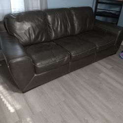 Leather couch cash only sofá de cuero solo pago en efectivo