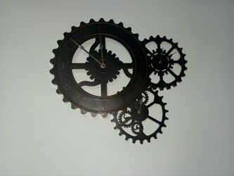 Metal looking Wall Clock