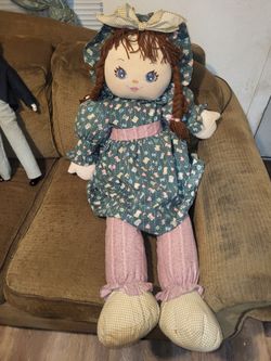 Large Vintage Sweetie Mine 48" Cloth Rag Doll