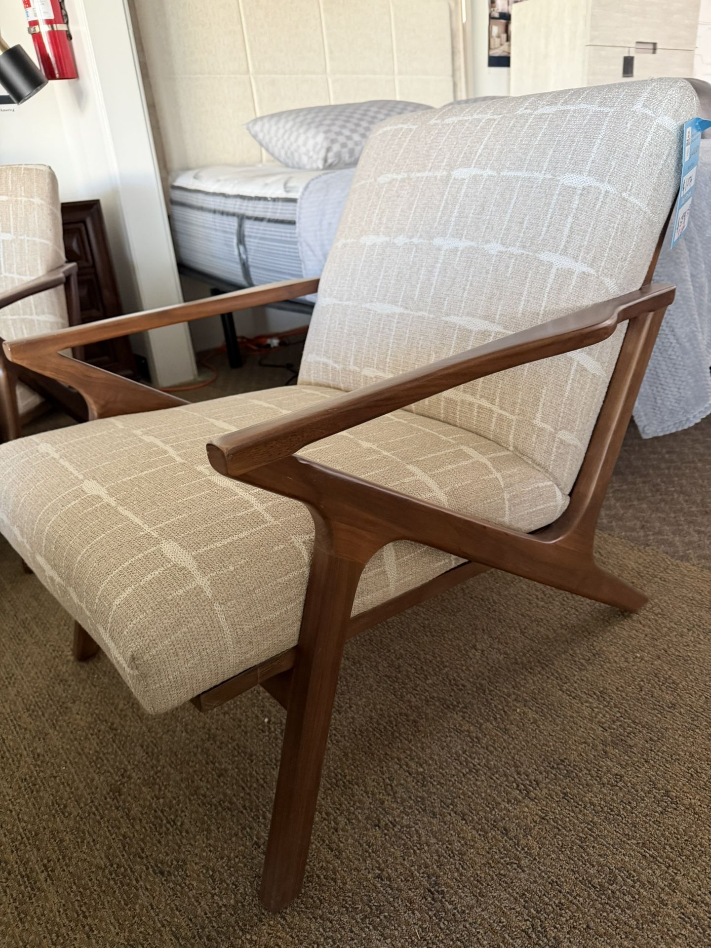 Fabric Accent Chair-Swaxon