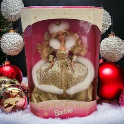 Mattel 1995 Special Edition BLONDE WINTER FANTASY BARBIE Doll #15334 New