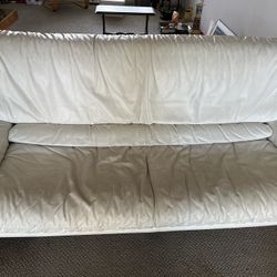 Two Free Faux Leather Sofas / Couches