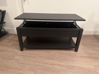🚨 Black Lift-Top Coffee Table with Storage  — Must Go 10/07 🚨
