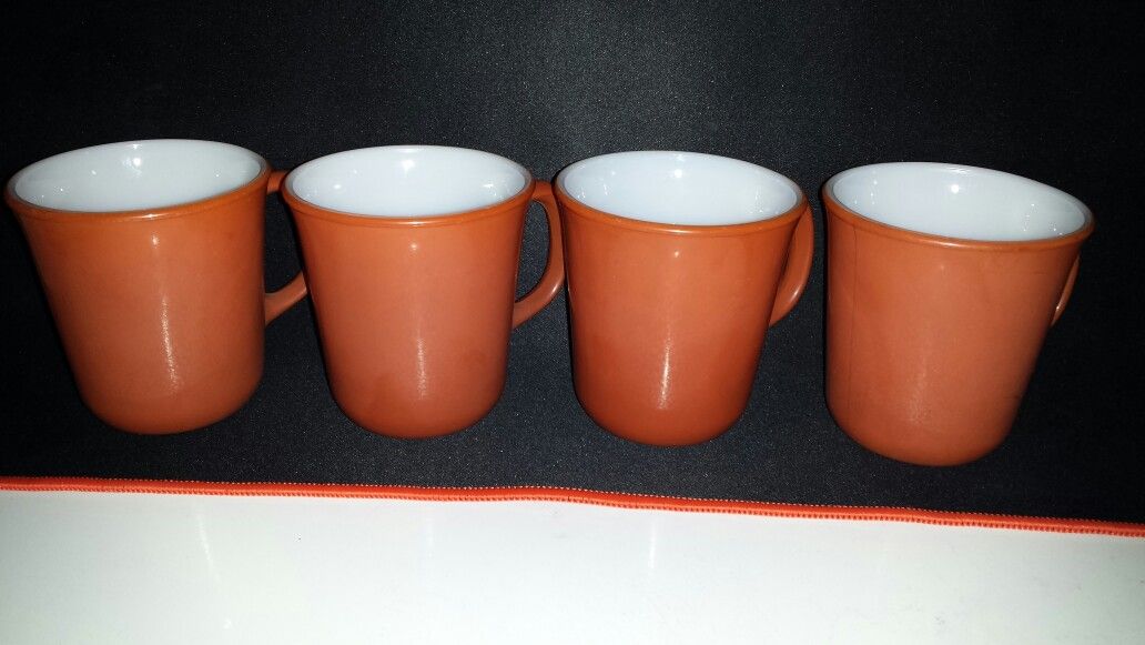 Pyrex coffee cups