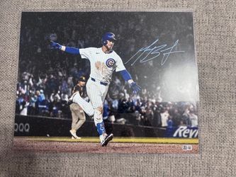 Michael Busch signed autograph 16x20 photo-Beckett coa- Chicago Cubs