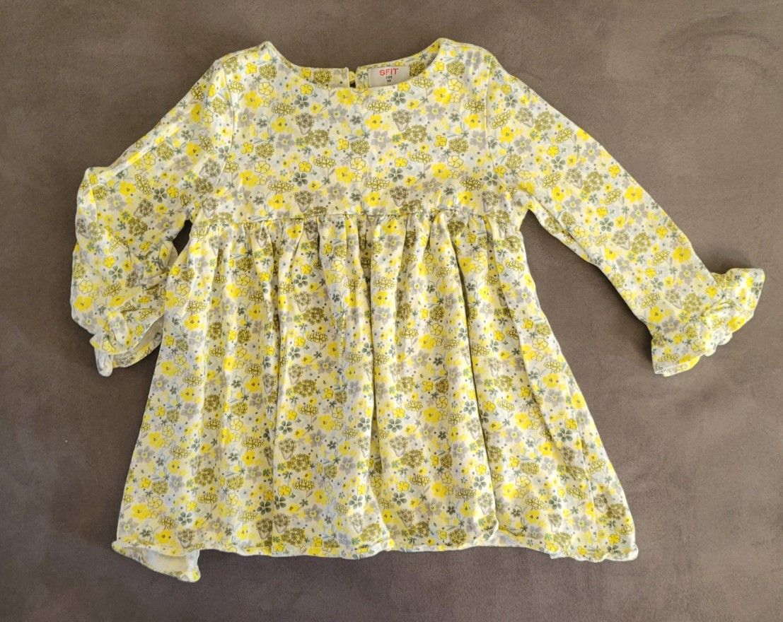 Girls SFIT Floral Flare Dress Size 18-24 Months