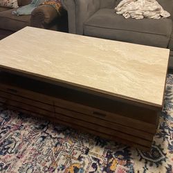 Marble coffee table