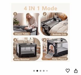 Portable baby playard 4-in-1