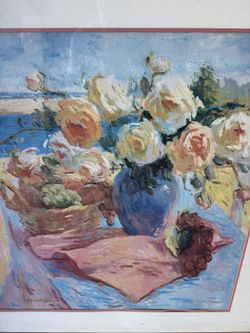 Gold Framed Flower Picture