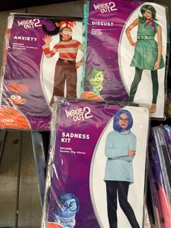 Inside out - kid costumes - new