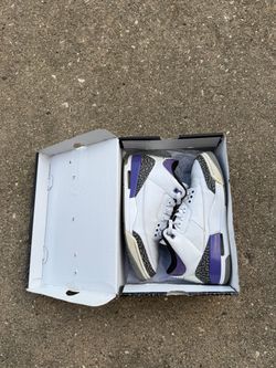 JORDAN 3 DARK IRIS SZ 10 OG BOX
