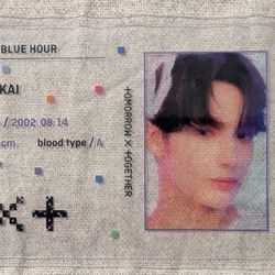 TOMORROW X TOGETHER Minisode 1: BLUE HOUR HUENINGKAI Photocard