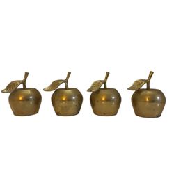 Vintage Brass Apple Bells