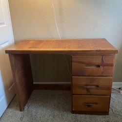 Vintage Solid  Wood Desk