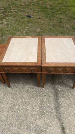Pair of end tables.