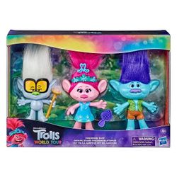 DreamWorks Trolls World Tour Friendship Pack 3-Pack Doll Set