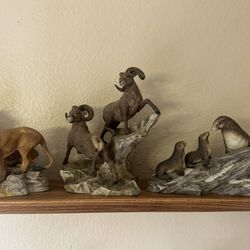 Lennox Wildlife Of The Seven Continents Porcelain Figuringes