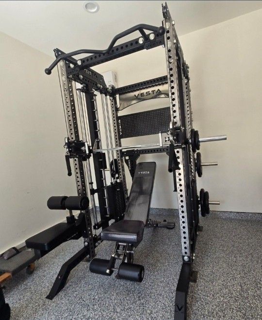 NEW Vesta Pro Series 3in1 Squat Rack | Functional Trainer | Smith Machine | Pulley System |🔴WEIGHTS,BAR, & BENCH SOLD SEPARATELY 🔴 FREE DELIVERY🚚