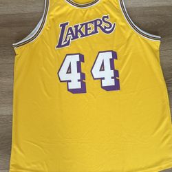 Classic Lakers #44 Jerry West Vintage-Style Jersey