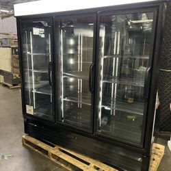 $15k Value Commercial Freezer HUSSMAN Brand 3 Door Glass Merchandiser Display